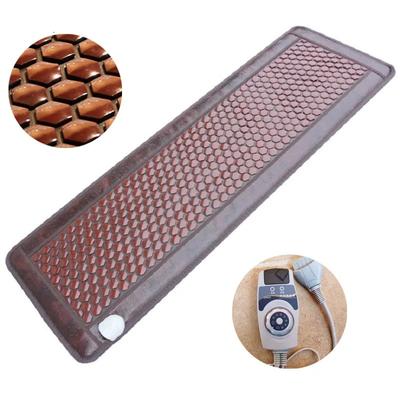 Tappetino Riscaldante a Infrarossi Lontani Giada Naturale Tormalina Terapia Massaggio Materasso per Dolore Completo Schiena Collo Spalle Sollievo Tappetino per Divano Letto