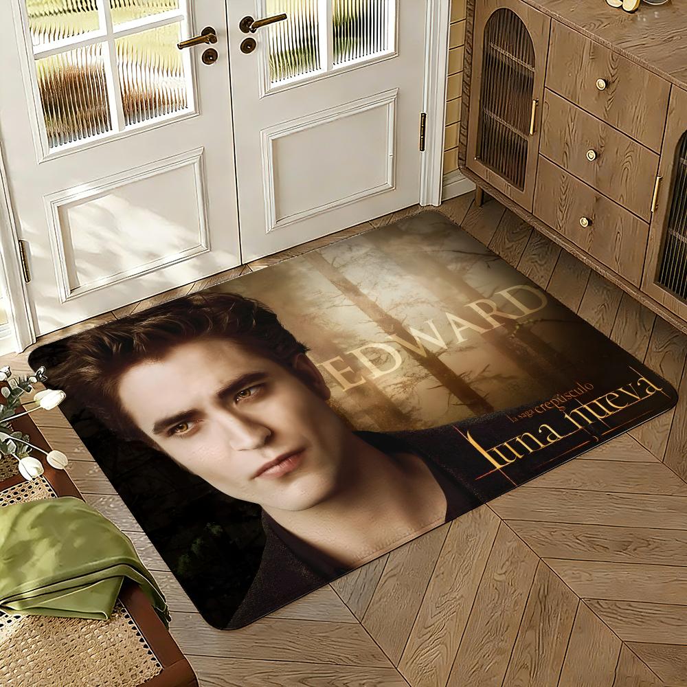 Classic Movie T-Twilight Floor Mat Soft Thickened Absorbent Non-Slip Bedroom Living Room Door Mat Home Decor Flannel Rugs