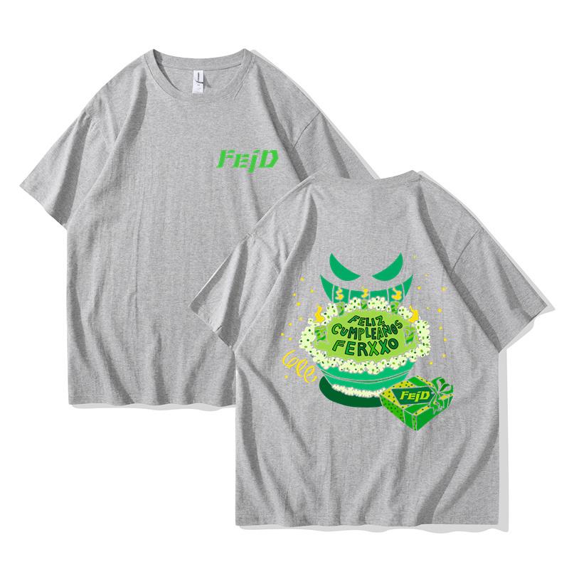 

FELIZ CUMPLEANOS Ferxxo 2024 Tour T Shirt Women Men Feliz Feid T-Shirt Cotton Hip Hop Feid Nitro Jam Tour T Shirts Streetwear 3XL