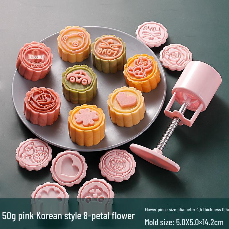 Traditional Cartoon Mooncake Mold, Hand-Press Type for Baking, Available In 50g, 75g, 100g Sizes