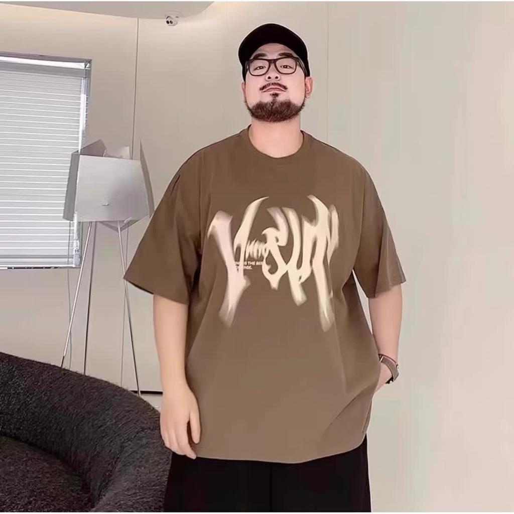 Fake two hundred matching stretch solid color fit wrinkle loose men's short-sleeved fashion short-sleeved top comfortable lightweight T-shirt