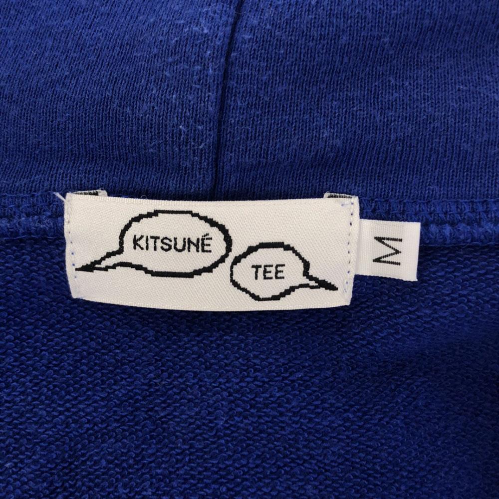 Maison Kitsune KITSUNE TEE Made In Japan Print Long Sleeve Sweat Zip Hoodie Men's Used