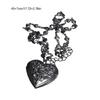 Heart Locket Necklace Featuring Delicate Engravings Vintage Neck Jewelry Fashion Accessory for Modern and Retro Styles