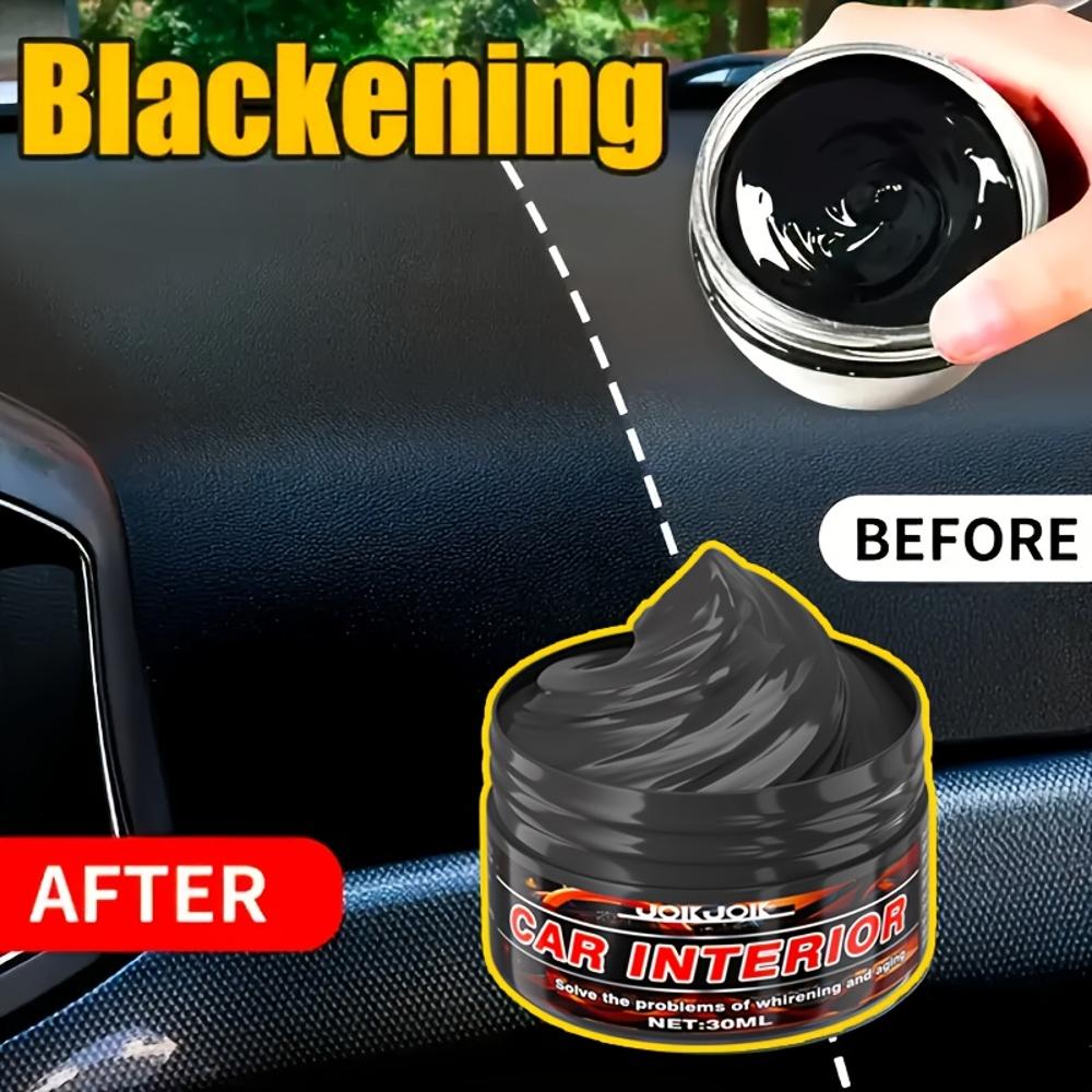JOKJOK All-in-One Autoinnenraum- & Reifenaufbereitungspaste - Schwärzungs- & Aufhellungspaste für Armaturenbrett, Türverkleidungen, Zierleisten - Re
