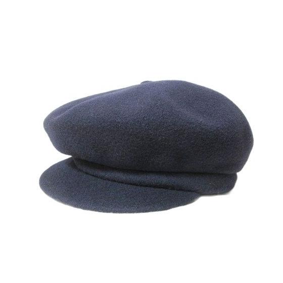 Used KANGOL KANGOL Casquette Hat Made in England Wool L Navy /X