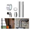 DIY Installation Friendly Stainless Steel Flue Stove Pipe Kit Designed to Prevent Backdrafts and Enhance Functionality