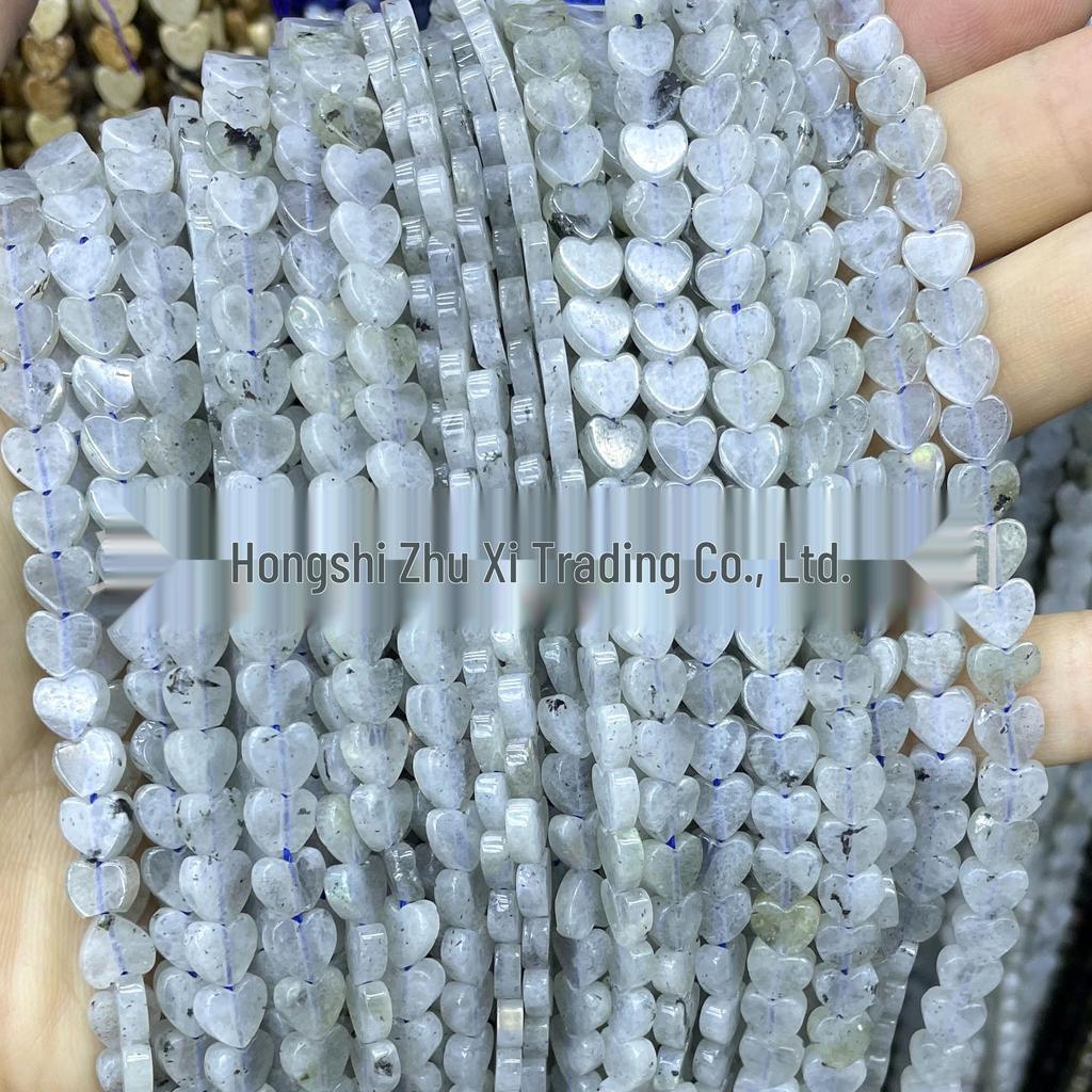 6mm herzförmige Kristallachat-Perlen: Tigerauge, Grüner Aventurin für DIY-Schmuck und Armbänder
