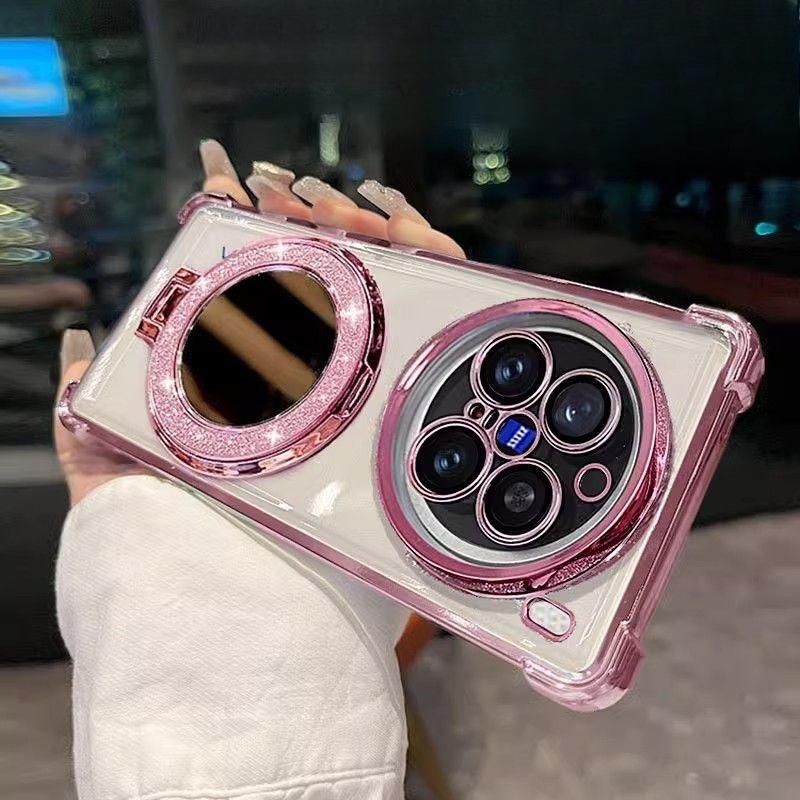 Glitter Mirror Magnetic Holder Stand Case For X300 X200 Mini X200S X100 X100S Pro Ultra Shockproof Plating Silicone Cover