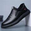 Men's Non Slip  Waterproof Kitchen Wear-resistant Black Shoes  Work Shoes  Casual Work Safety Leather Shoes