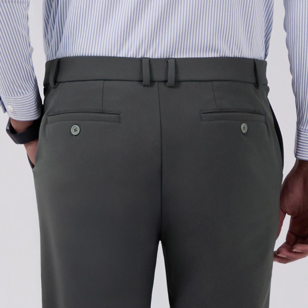 ANDAR Air Solid Men'S Lightly Brushed Slacks (Type C)