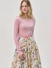 Sorry, Too Much Love Painting Flower Cotton Mermaid Skirt_White