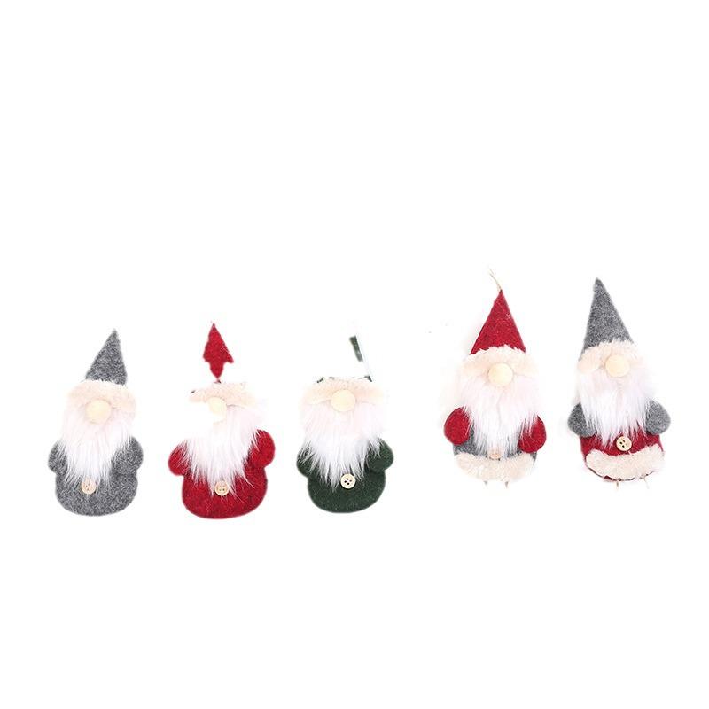 Faceless Christmas Gnome Hanging Ornament - Rudolph Style