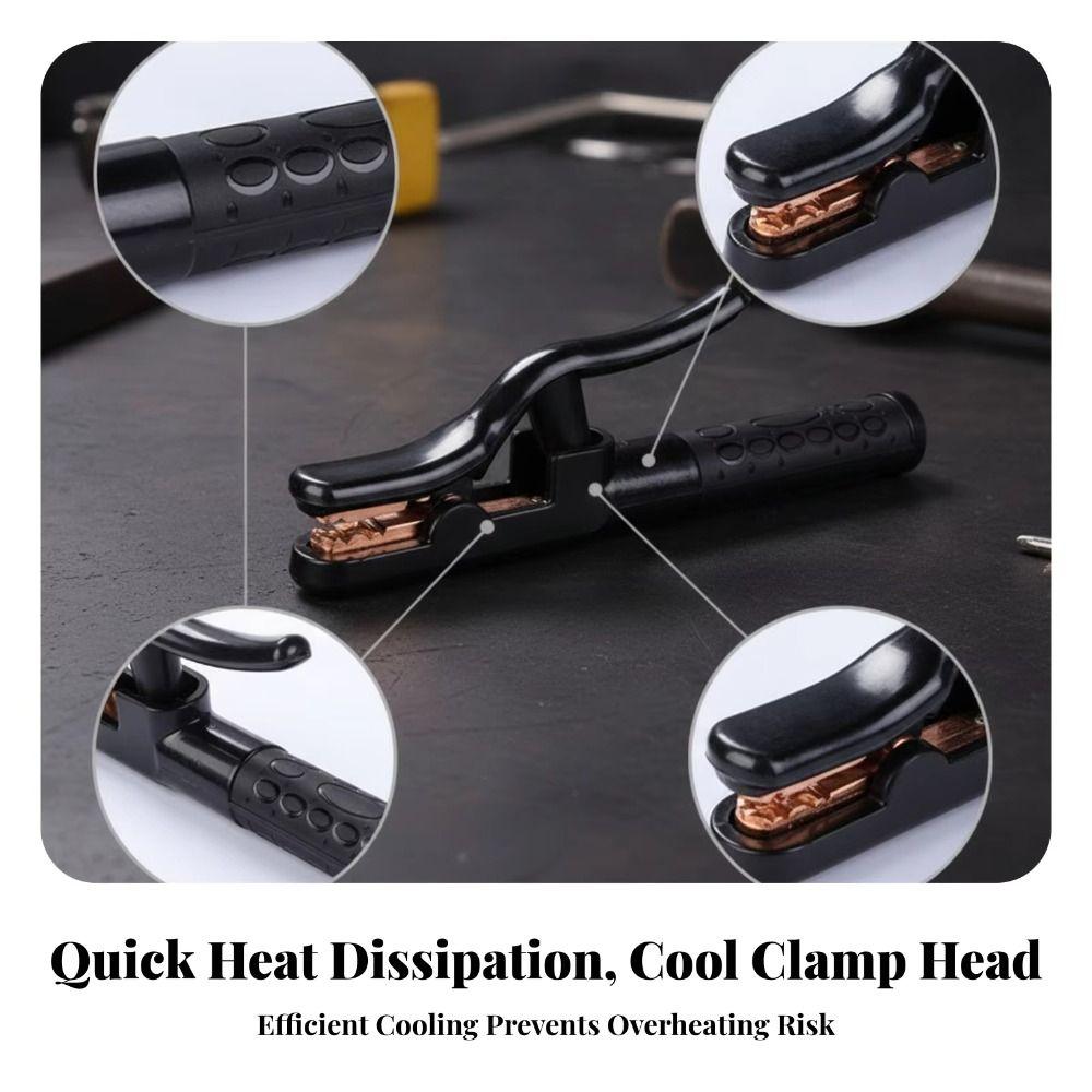 Heat Resistant Welding Electrode Holder Copper Cable Electrode Holder  Industrial Grade