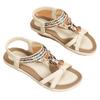 Neue Damenschuhe Böhmische Riemchensandalen Handperlenbesetzte Mode Strandschuhe Damen