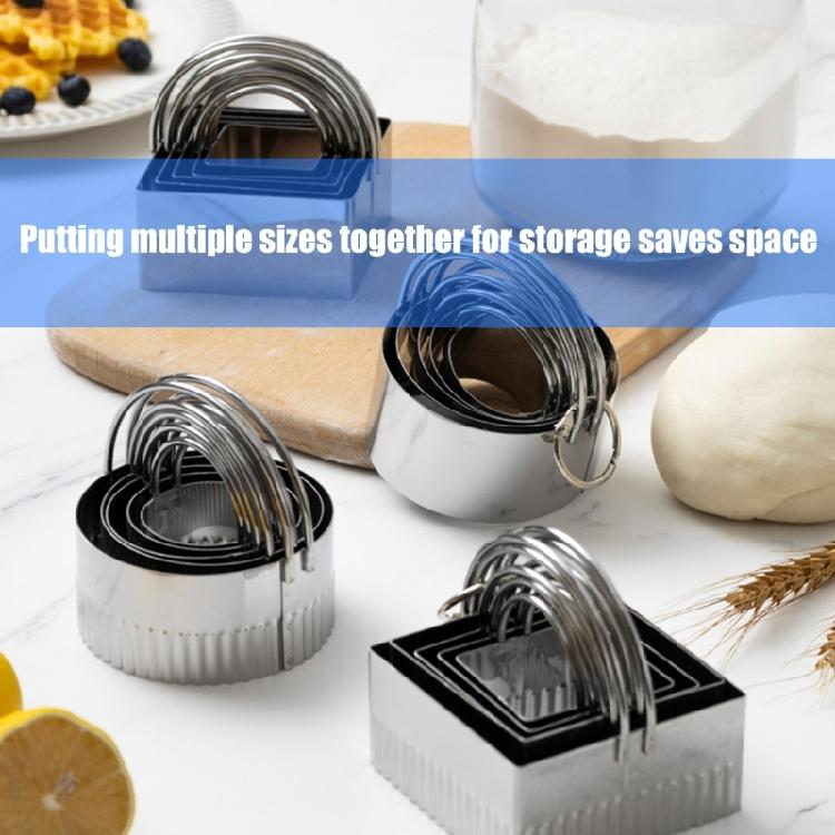 Stainless Steel Cookie Molds With Handle Multipurpose Cutters For Cakes Sandwiches Dishwasher Friendly