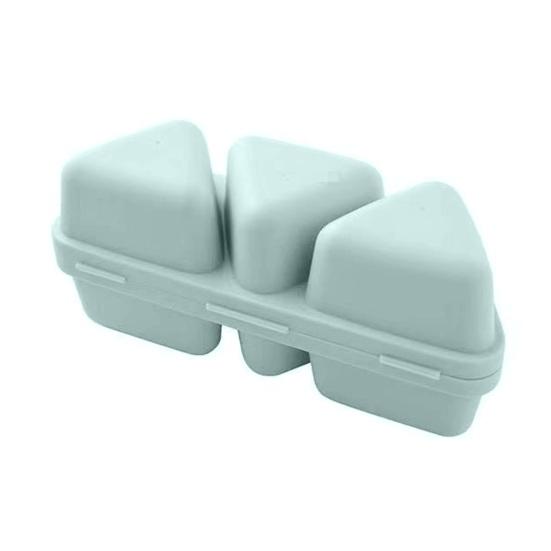 6-Cavity Triangle Onigiri Mold Bento Box 2-in-1 Rice Ball Maker with Lid Portable Lunch Container for Meal Prep Picnic School Lunch