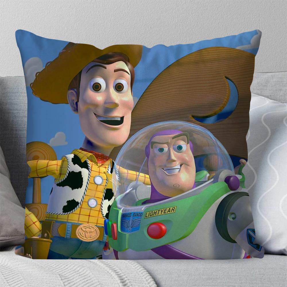 

Animated Movie T-Toy S-Story Pillow Case Square Pillow Bedroom Sofa Leisure ComfortCushion Car Living Room Home Decoration 40X40 16x16Inch