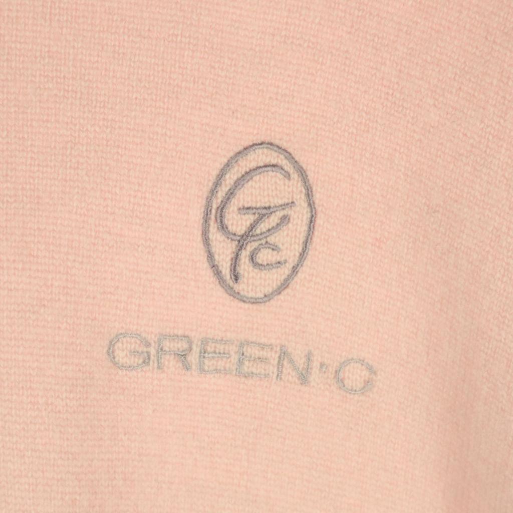 Schönheitsprodukte GREENCLUBS Made in Japan Einpunkt-Logo Langarm-Strickware Damen Gebraucht