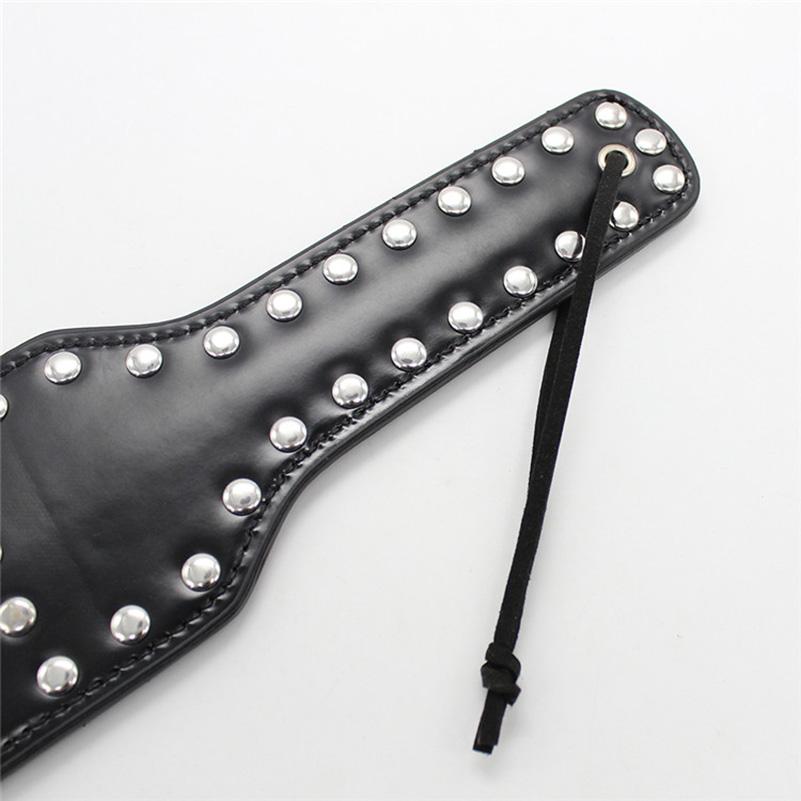 42cm PU Rivets Fetish Bondage Sexy Whip Flogger Bdsm Sex Toys For Couples Spanking Paddle Sexy Policy Knout Adult Cosplay Games