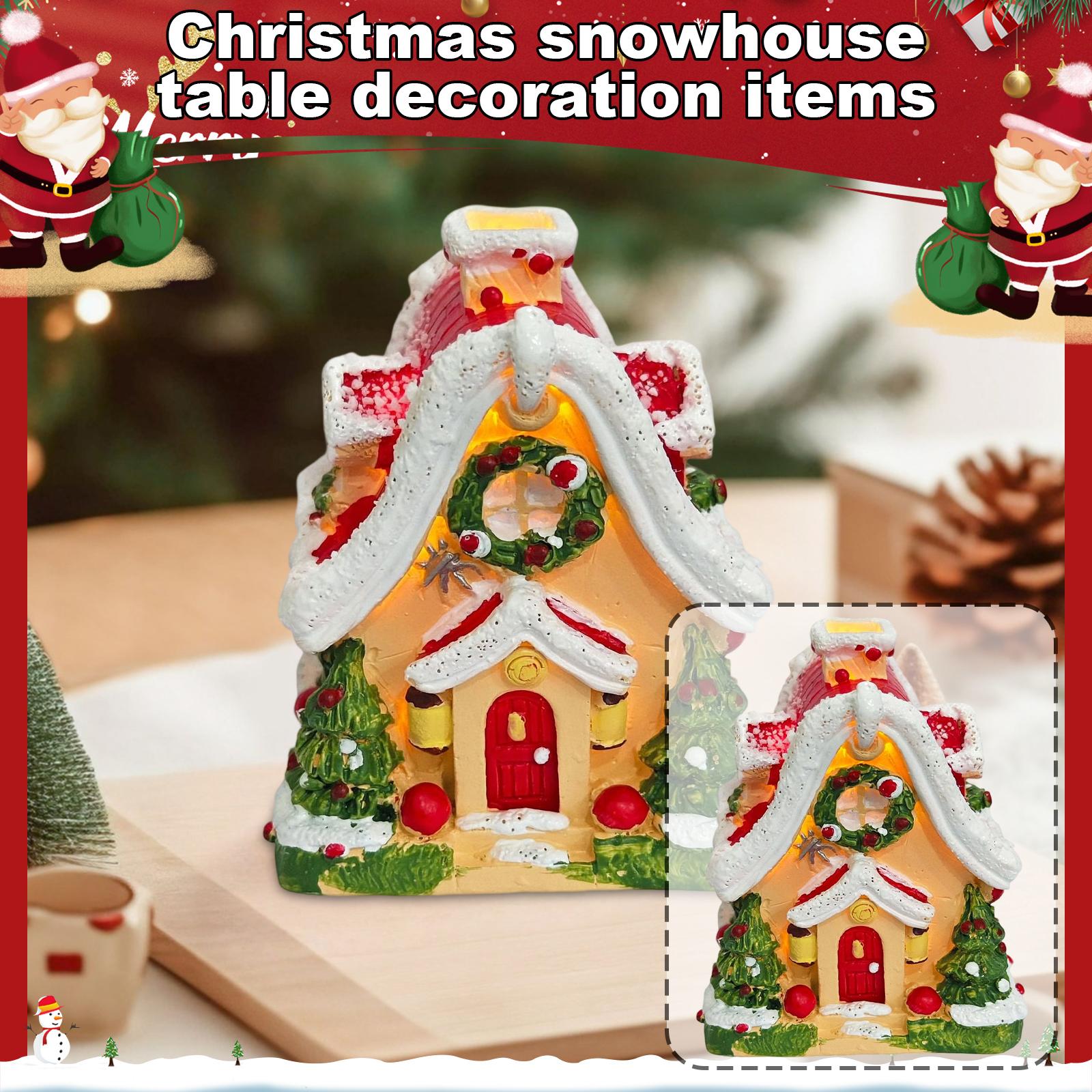 

Рождественский Снежный домик, Настольное украшение, Праздничные подарки для друзей One Size