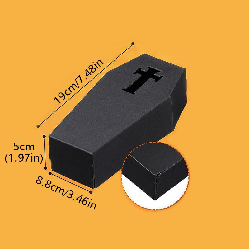 

Хэллоуин Хэллоуин Вечеринка Готический Стиль Украшение Вечеринки Оберточная Бумага Форма Гроба Реквизит для Вечеринки Конфетница Портативная 19x8.8см чёрный