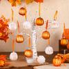 12Pcs Halloween Thanksgiving Christmas Pumpkin Ball Hanging Ornaments Farmhouse Fall Tree Decoration Home Party Decor