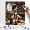 Disney DIY Painting Kit Pinocchio Puppet Classic Style Home Decor Craft Gift Idea Wall Art Ornament Painting Set Paint By Number Craft