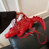 Street Cool Handbag Female PU Crocodile Shape 3D Creative Special-shaped Bag Can Be Crossed On One Shoulder