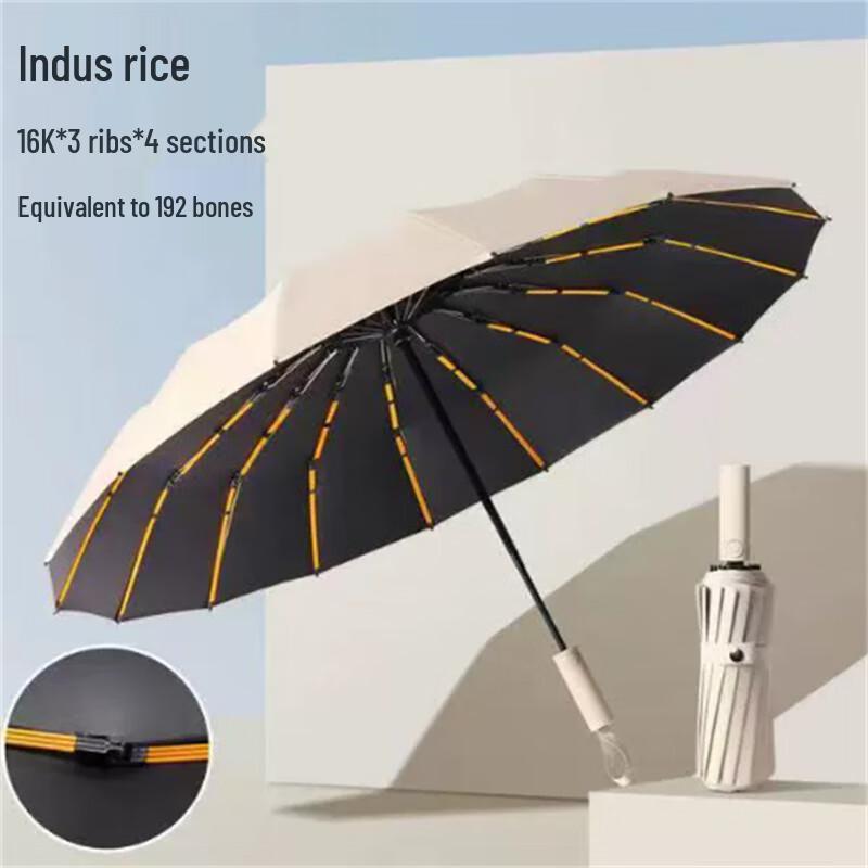 Automatic 192-Rib Reinforced Sun & Rain Umbrella
