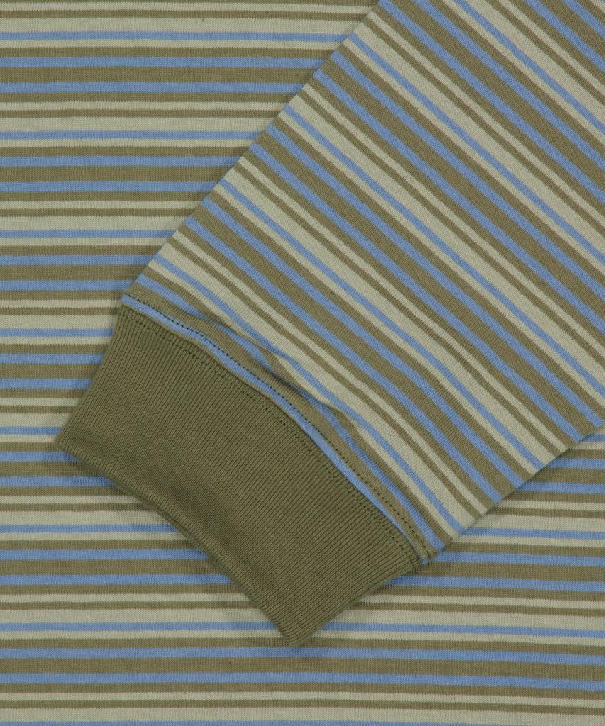 WKNDRS Multi-Striped Ls T-Shirt (L.Khaki)