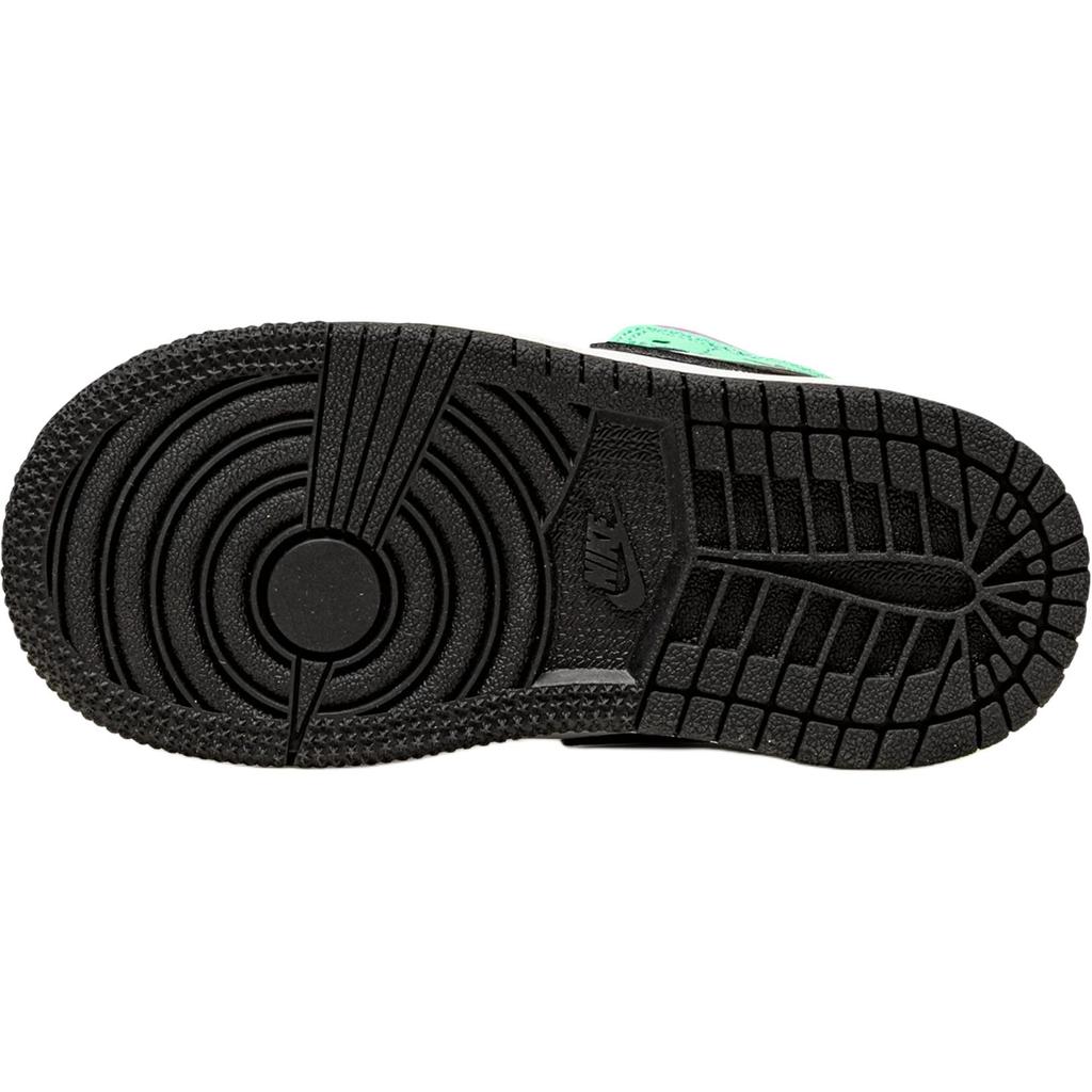 Zapatillas de Bebé Air Jordan 1 Mid TD Pastel Blanco Verde Voltio Brillo 640735-175