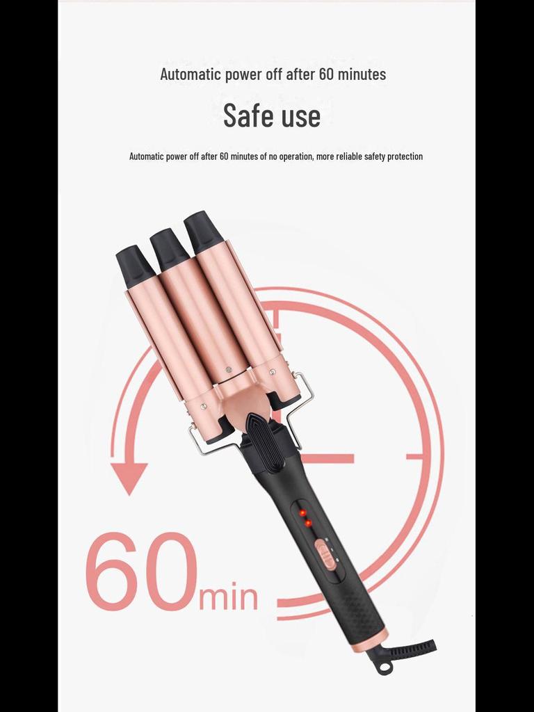 19mm Three-in-One Curling Iron Set for Salon-Quality Big Waves