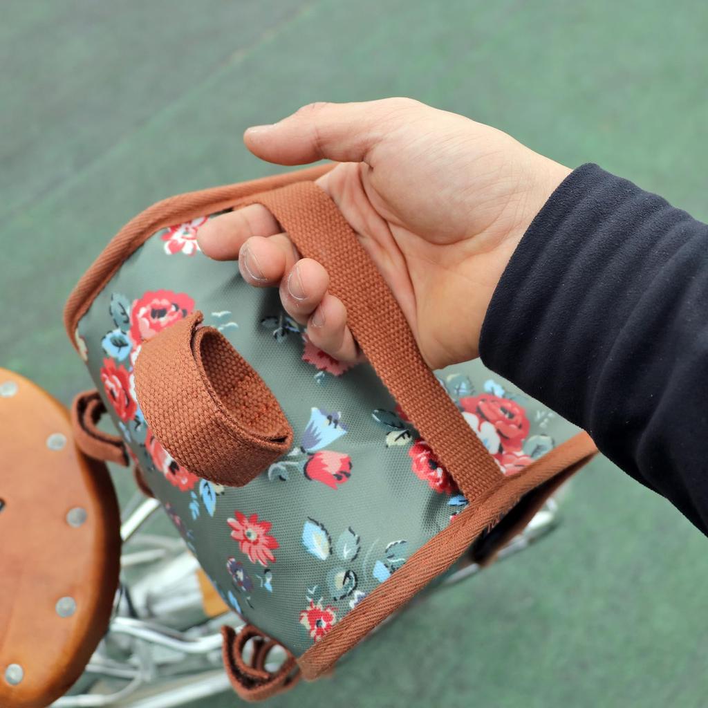 TOURBON Bicycle Rear Bag, Insulated Pannier Bag, Foldable, Large Capacity, Insulated Cooler Bag