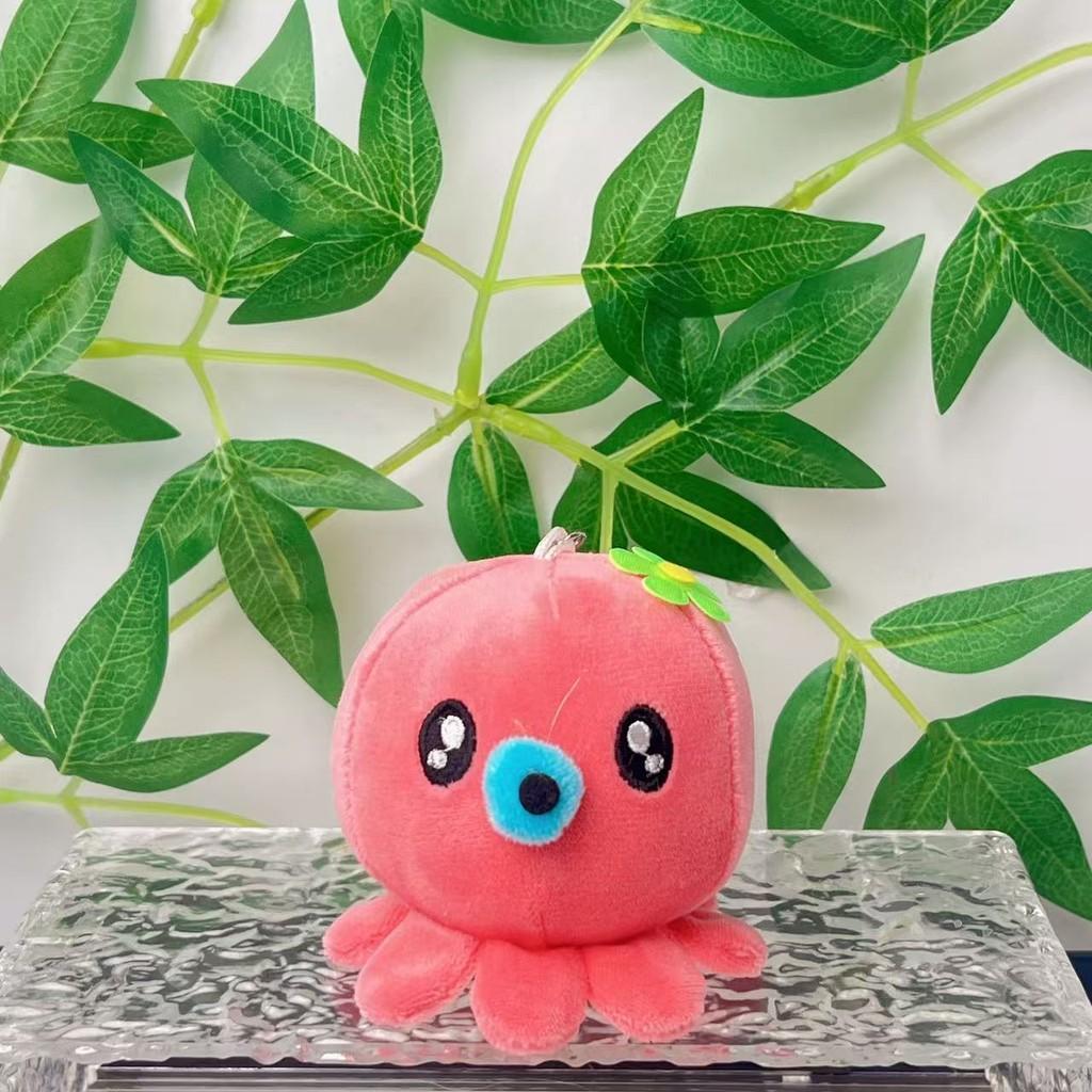 Octopus Cartoon Adorable Plush Keychain With Pp Cotton Filling For Gift Giving