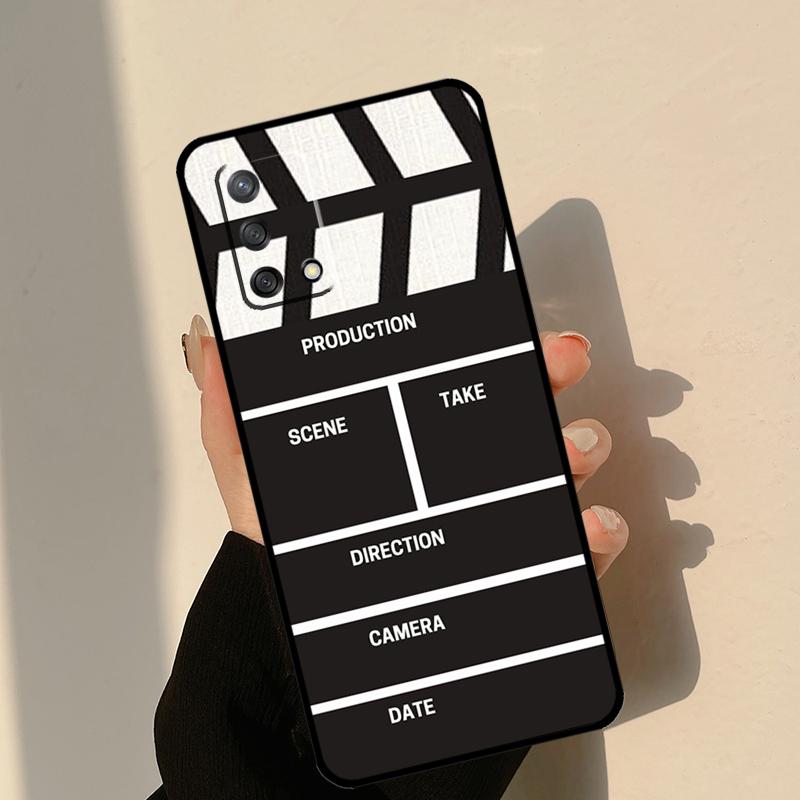 Clapper Board Case For Oppo A80 A60 A40 A15 A16 A17 A57 A94 A74 A54 A76 A96 A18 A38 A58 A78 A98 A6 A5 Pro