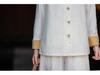 Young Women's Cotton-Linen Zen-Inspired Frog Button Cardigan for Eight Brocades Exercise