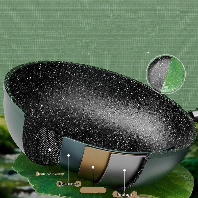 Utopia Wrought Iron Non-stick Stir-fry Wok