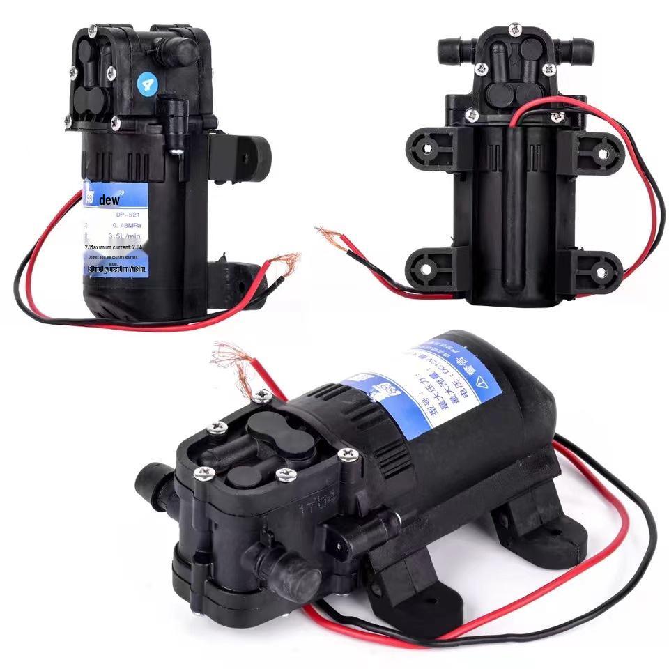 12V DC High-Pressure Self-Priming Diaphragm Pump with Smart Backflow for Drinking Machines and Water Purifiers