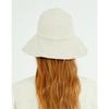 Daks Beige Check Contrast Linen Floppy Hat Dbhe2e121