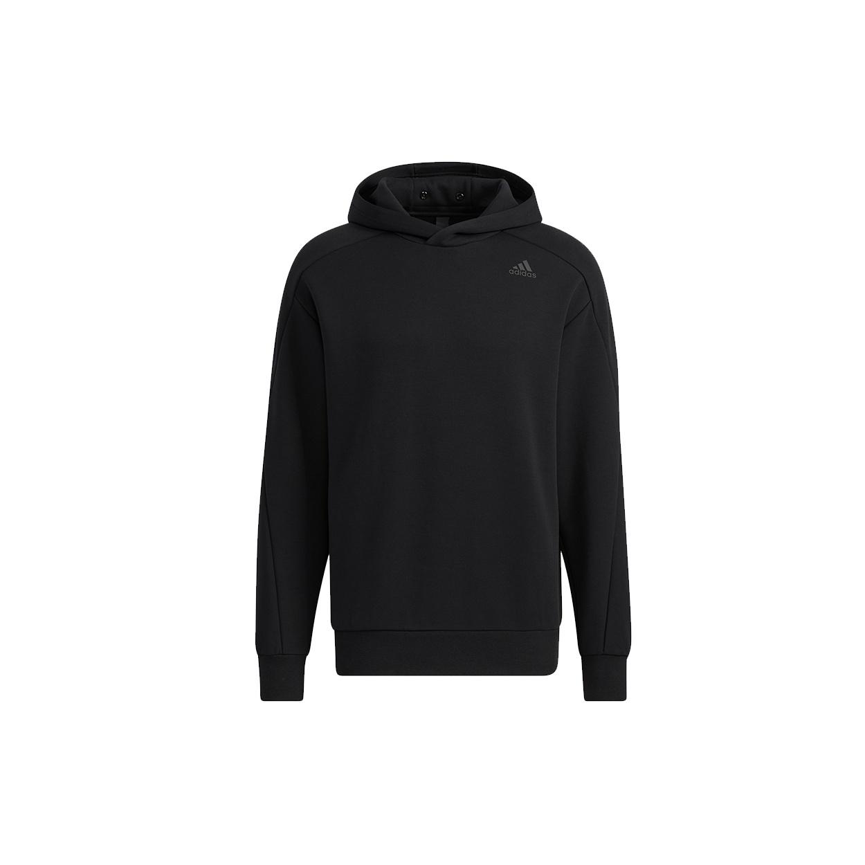 Men s adidas Th Mask Hoody Solid Color Pullover Black H39211 S