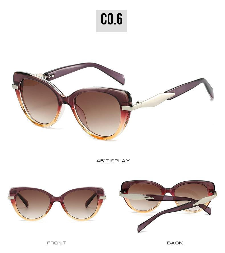 Stylish Fashion Trendy Sun Glasses Women Brand Design Elegant Cat Eye Sunglasses Ladies Uv400 Eyewear