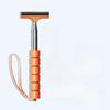 1Pc Car Rearview Mirror Wiper Portable Telescopic Auto Glass Squeegee Cleaner Car Mirror Wash Cleaning Brush Long Handle Glass Mist Cleaner