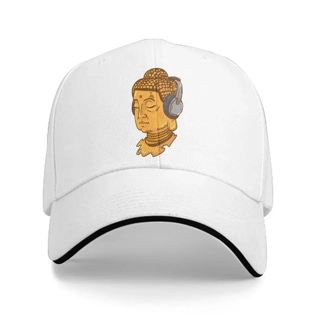 Summer Cap Sun Visor Headphone Music Hip Hop Caps Buddha Oriental Mysterious Culture Peaked Hats