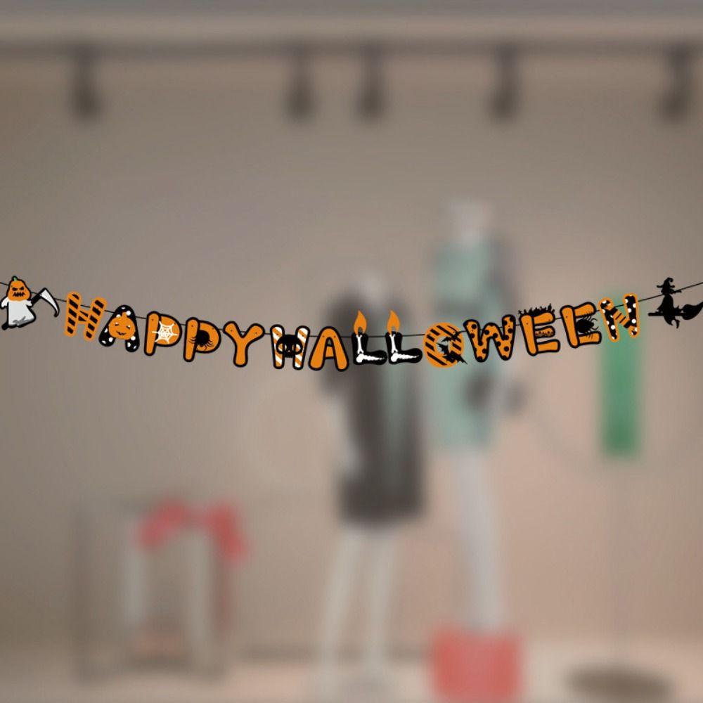 Eye/Ghost/Blood Halloween Hanging Flag Papper Scary Banners  Ghost Festival