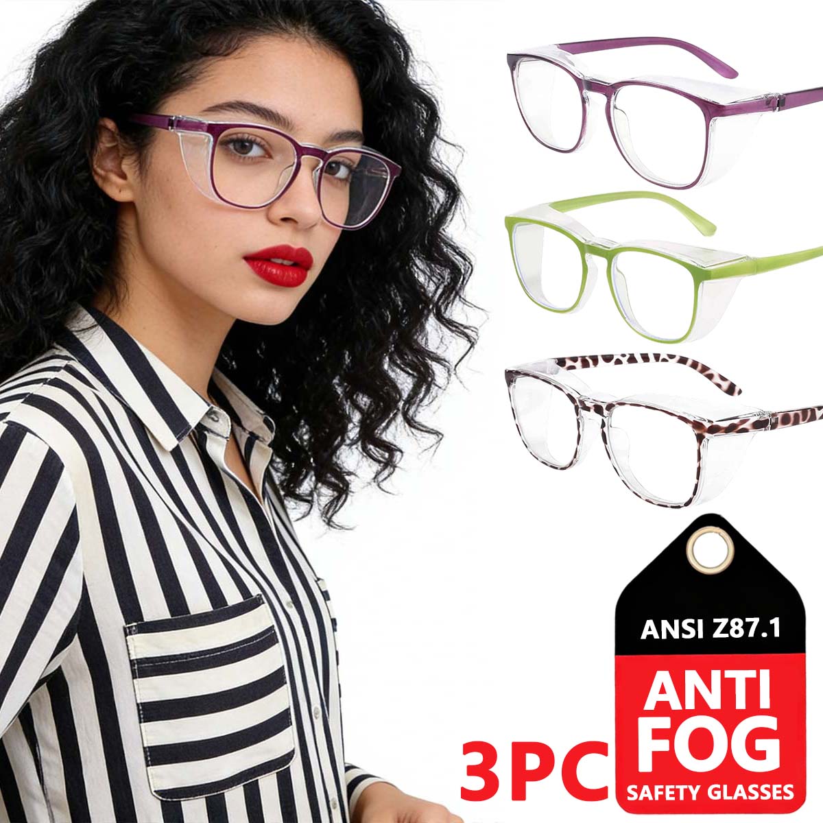 

safety rated antifog goggles fashionable safety glasses women eye glass for eye dry for cold weather safety glasses z87 HM9
