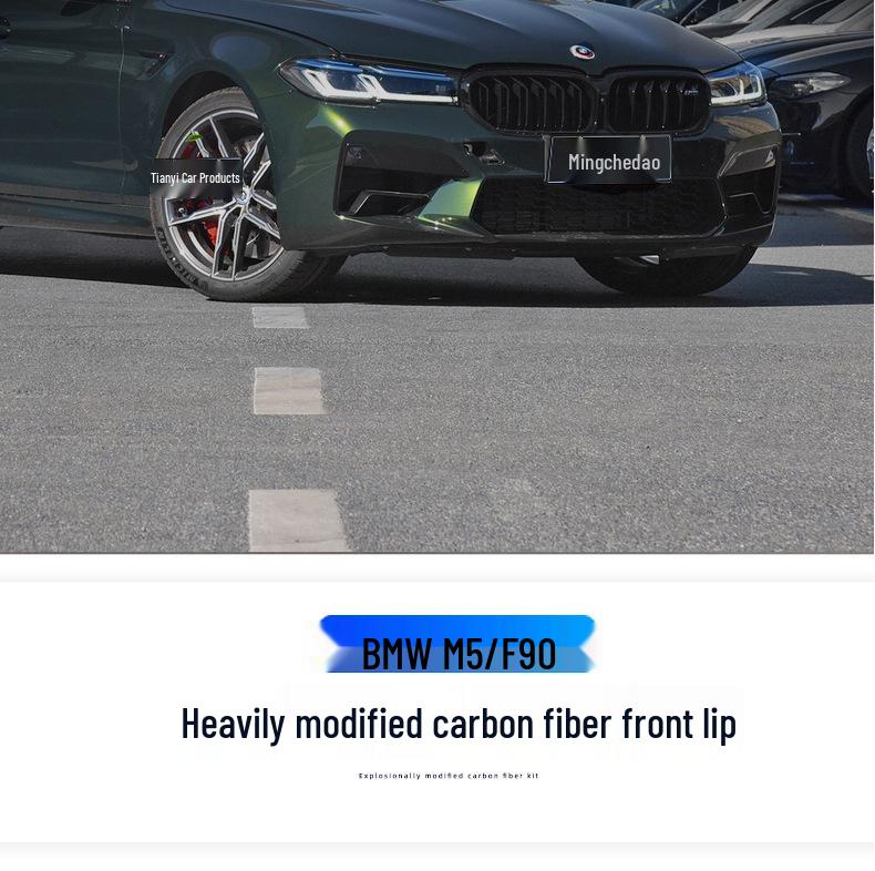 BMW M5 F90 MP Carbon Fiber Front Lip & Shovel Body Kit