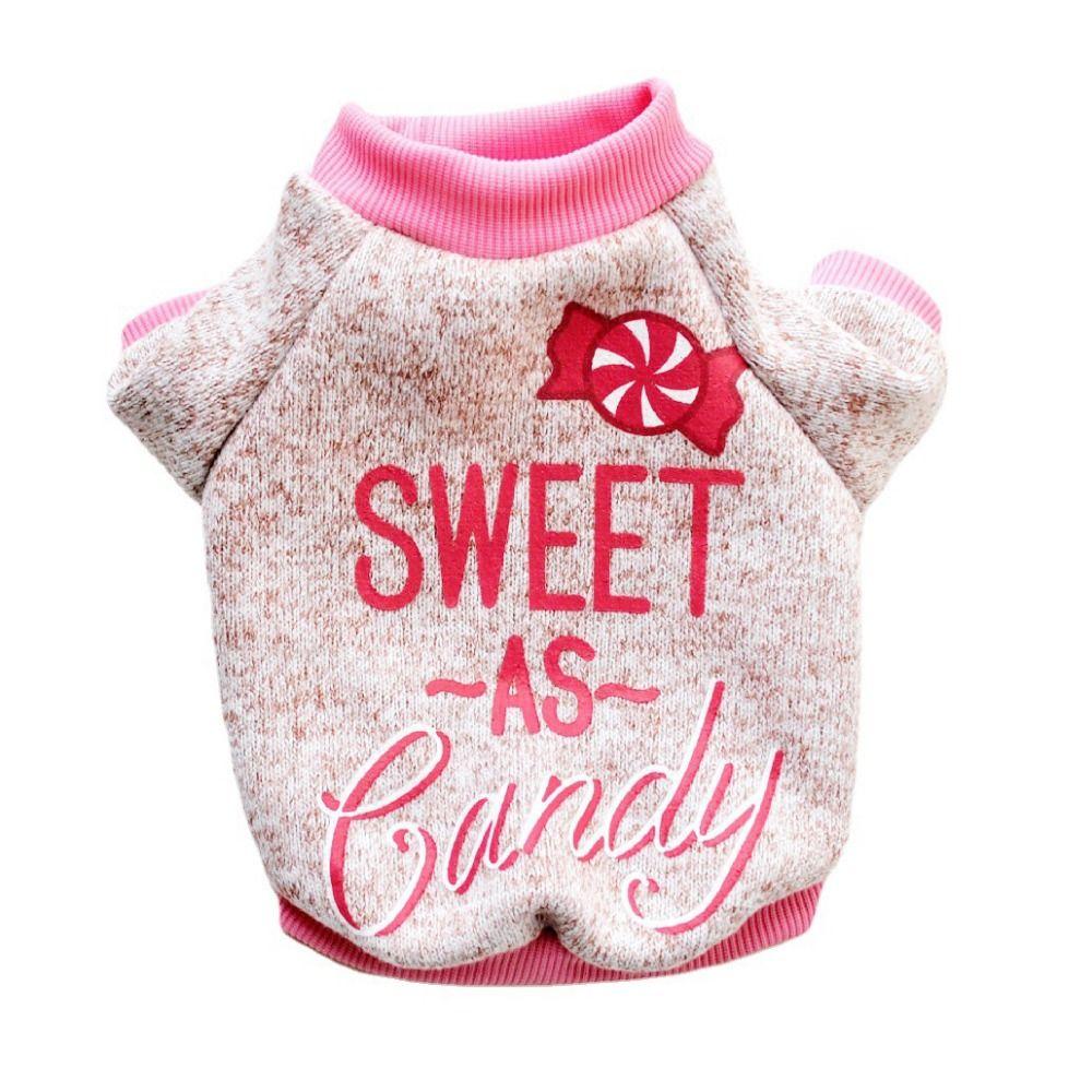 

Fleece Dogs Coat Jacket Warm Dogs Cozy Sweatshirts Pet Accessories Dog Plush Pullover Winter S розовый
