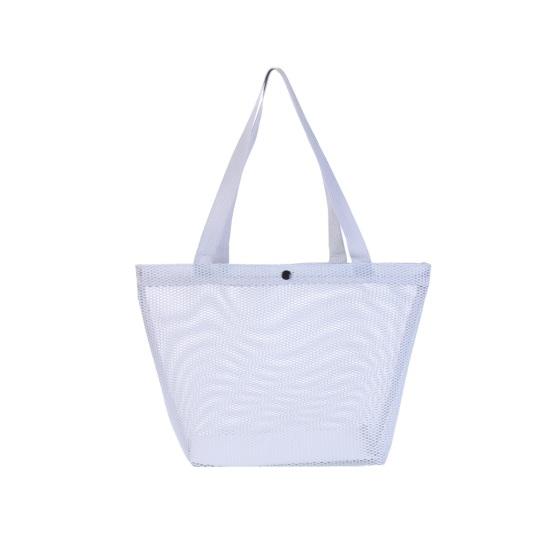 Mesh Beach Bag for Women, Sand-proof Waterproof Large Mesh Tote Bag, Swimming Pool Beach Toy Shoulder Pouch, Travel Vacation Cruise Essentials