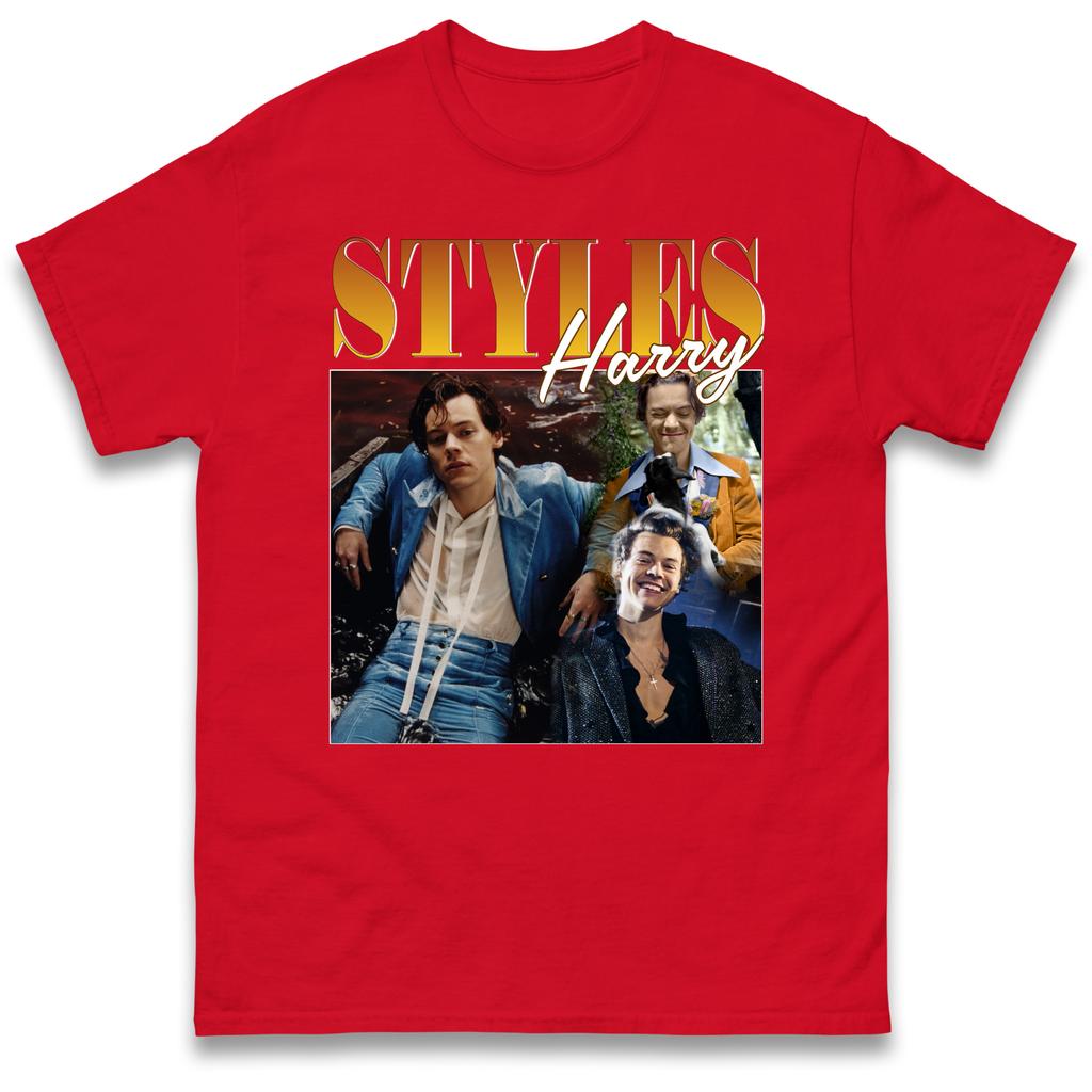 Harry Styles Retro Collage Graphic Tshirt Unisex Unisex Pop Singer Fan Casual Short Sleeve Cotton Tops