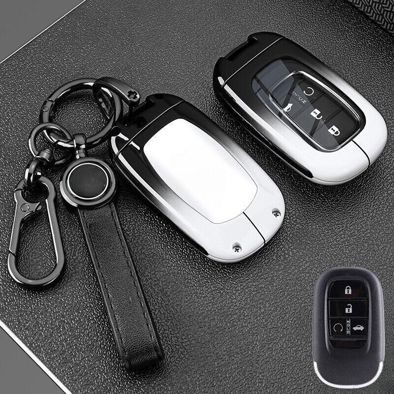 Zinc Alloy TPU Car Key Case Trim For Honda Civic Vezel Accord Sport SI EX EX-L